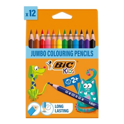 Afbeelding van Kleurpotloden Bic Kids ecolutions Evolution Triangle etui à 12 kleuren