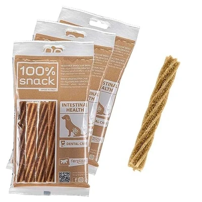 Afbeelding van Ferplast Hondensnack Natuurlijke Mondhygiëne Voor darmgezondheid Met Euglena Zeewier 3 Pack Kit 315g