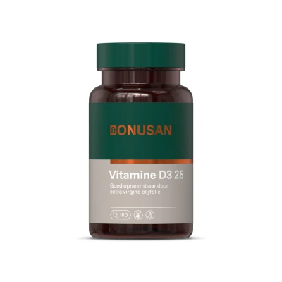 Afbeelding van 2x Bonusan Vitamine D3 25 mcg/1000 IE 180 softgels