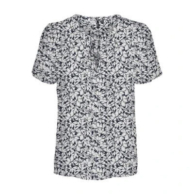 Afbeelding van VERO MODA VMMENNY String SS TOP WVN GA, Navy Blazer/Aop: huki, L