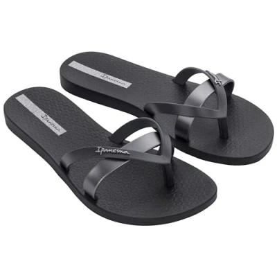 Afbeelding van Ipanema Kirei teenslippers zilver/zwart