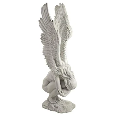 Afbeelding van Design Toscano Engelfiguur, ivoorkleurig, afmetingen: 28 x 20,5 77,5 cm