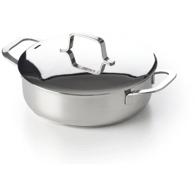 Afbeelding van Beka Maestro sauteerpan/hapjespan Ø24 cm RVS PFASvrij Deksel met stoomgleuf Volumeaanduiding Geschikt: inductie &amp; vaatwas