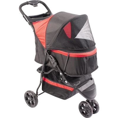 Afbeelding van Duvo+ hondenbuggy Pet Buggy 3 wheeler Hond