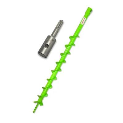 Afbeelding van WERHE Grondboor 60 mm met SDS Plus opname, nauwkeurige boorpunt, paalboor