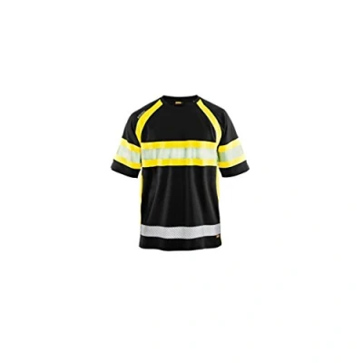 Afbeelding van Blaklader UV T shirt High Vis 3337 1051 Zwart/High Geel M