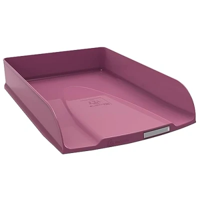Afbeelding van Exacompta Ref. 11138D Set van 6 COMBO STYLI Skandi brievenbakken voor A4+ documenten afmetingen 34x25x6,5 cm etikethouder 500 vellen oudroze kleur