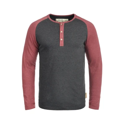 Afbeelding van Indicode Jeans Winston Sweater, Heren, Maat: Medium, Charcoal/wine