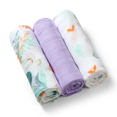 Afbeelding van Baby Ono Bamboo Leaves 3 Stuks Hydrofiel Luiers 397/08