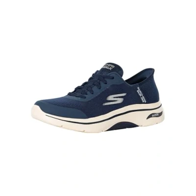 Afbeelding van Skechers Heren Handsfree Slip ins GO Walk Arch FIT 2.0 Simplicity 2 Sneaker, Navy Textiel/Synthetisch, 14 UK, Textiel Synthetisch, 49.5 EU
