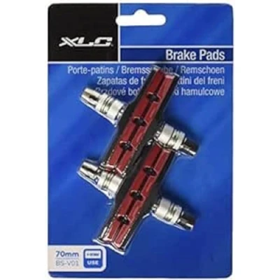 Afbeelding van XLC BS V01 Remblokjes V Brake Set van 4 70mm Zwart/Rood