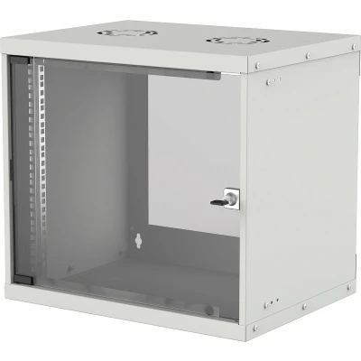 Afbeelding van intellinet 714815 48,26 cm 19&quot; (19 inch) wandverdeler Basic Line 9 HE 487 (H) x 540 (B) 560 (D) mm Flatpack beschermingsklasse IP20 grijs