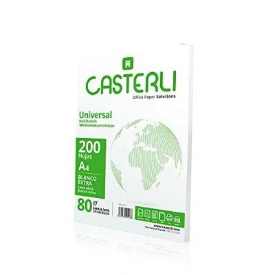 Afbeelding van CASTERLI 81013 A4 vellen, papier, 200 witte 80 g, extra wit, multifunctioneel papier voor A4, g/m² (A4, vellen)