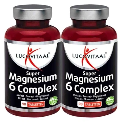 Afbeelding van 2+2 gratis: 2x Lucovitaal Magnesium Super 6 Complex 90 tabletten