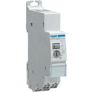 Afbeelding van Hager impulsrelais elektronisch 16 a maximaal timer 1 maak 230 v ac qc eps450b