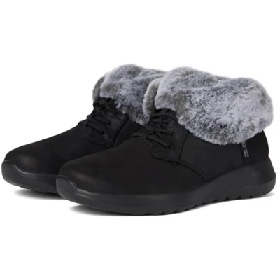 Afbeelding van Skechers Dames gaan Joy Cozy Charm Enkellaars, Zwart, 42 EU