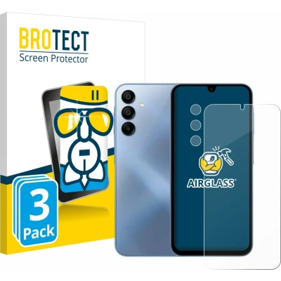 Afbeelding van BROTECT Screenprotector voor Samsung Galaxy A15 (Voor+Camera) Folie Beschermfolie Beschermglas transparant (3 Stuks)