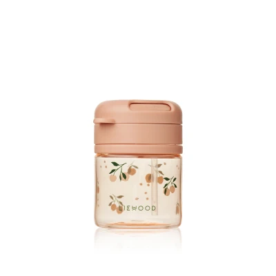 Afbeelding van Liewood drinkbeker met rietje pavia peach sea shell 280 ml