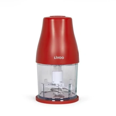 Afbeelding van Hakmachine LIVOO 300 ml 400 W 1 snelheid en turbofunctie 2 roestvrijstalen messen Zwart