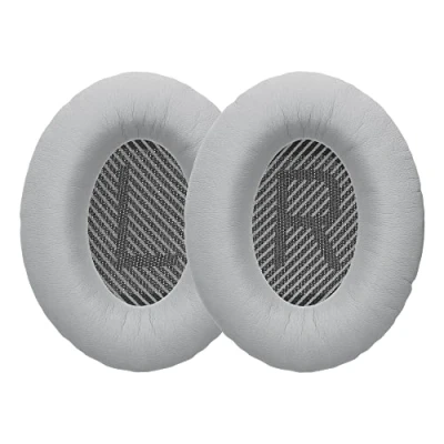 Afbeelding van kwmobile 2x oorkussens geschikt voor Bose Quietcomfort 35 35II 25 15 / QC35 QC35II QC25 QC15 Earpads koptelefoon in zilver