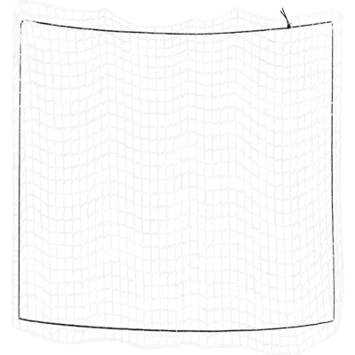 Afbeelding van vidaXL Aanhangwagennet elastisch touw 3x3 m polypropeen wit
