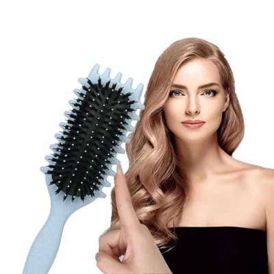 Afbeelding van 2024 Nieuwe Bounce Defining Curl borstel, Curly Brush, Krultjesborstel met wildzwijnharen (C)
