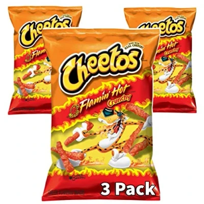 Afbeelding van 8.5 oz Cheetos Flamin Hot Crunchy, verpakking van 3 stuks