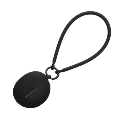 Afbeelding van kwmobile oordopjes case geschikt voor Huawei FreeClip hoesje Oortjes cover met handstrap in ear koptelefoon hoes Silicone zwart