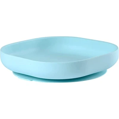Afbeelding van Béaba Siliconen bord met zuignap Blauw