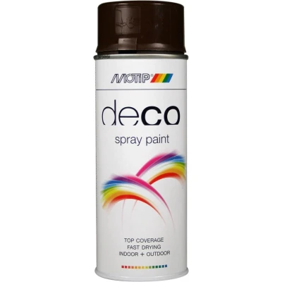 Afbeelding van Motip Deco Lakspray Hoogglans 0,4l Chocolade Bruin