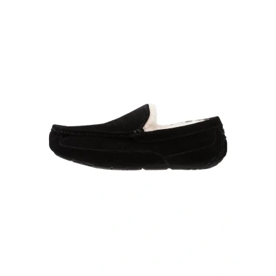 Afbeelding van UGG heren Ascot pantoffel van suède in de kleur Zwart, maat: 40
