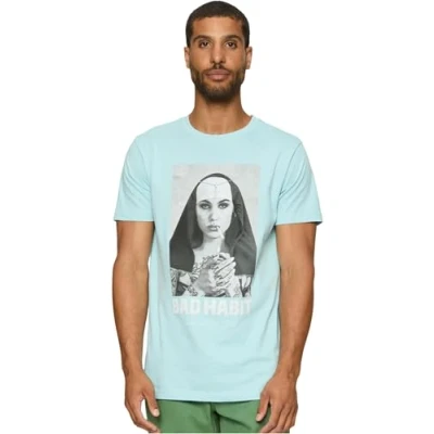 Afbeelding van Mister Tee Bad Habit Heren T shirt L Blauw