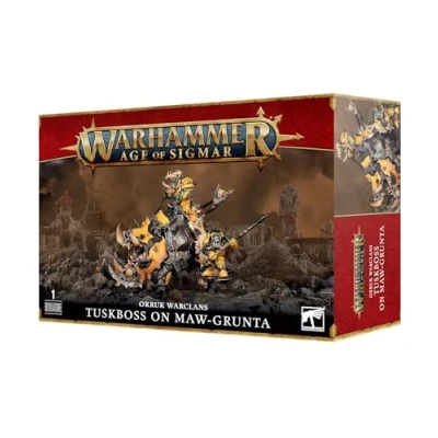 Afbeelding van Warhammer Age of Sigmar Orruk Warclans: Tuskboss on Maw Grunta