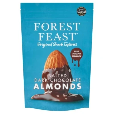 Afbeelding van Forest Feast gezouten amandelen omhult met pure chocolade, 120 g