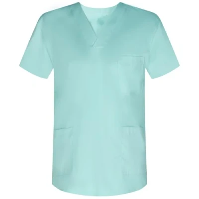 Afbeelding van MISEMIYA Kasack Unisex arts verpleegkundige uniform werkreiniging esthetische tandarts diergeneeskunde horeca Ref.817, Turkoois, M