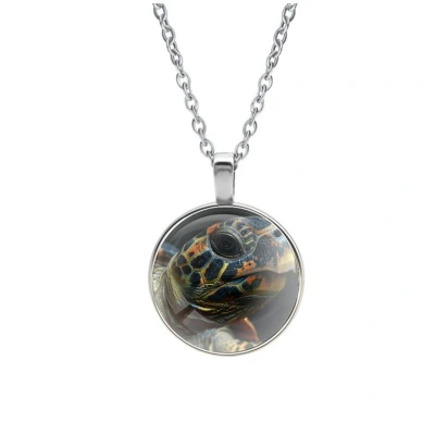 Afbeelding van Ketting Glas Close up Schildpad