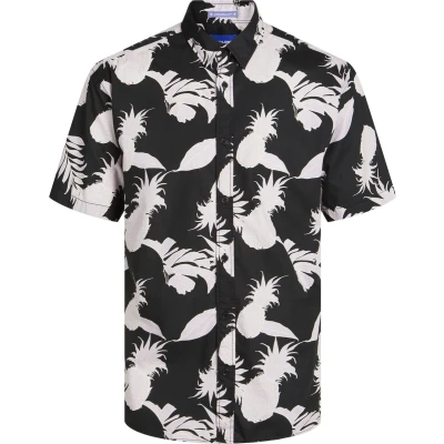 Afbeelding van Jack &amp; Jones Jorjoshua Aruba Shirt Overhemd, Heren, Maat: 6XL, Tap shoe