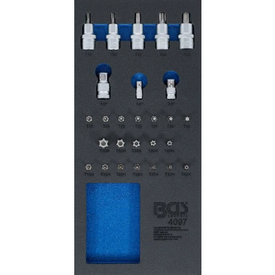 Afbeelding van BGS Bit en dopsleutelassortiment 27 delig