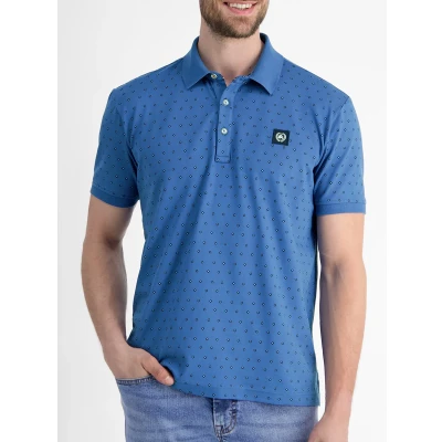 Afbeelding van LERROS regular polo blauw
