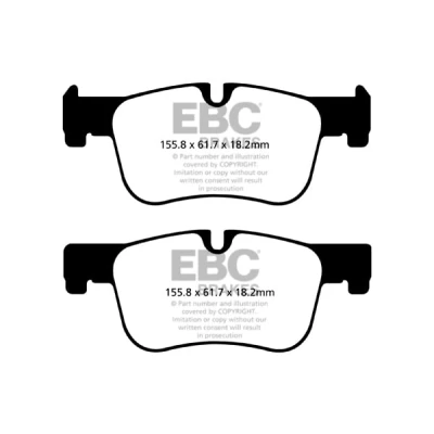Afbeelding van Remblokkenset, schijfrem EBC BRAKES DP42143R