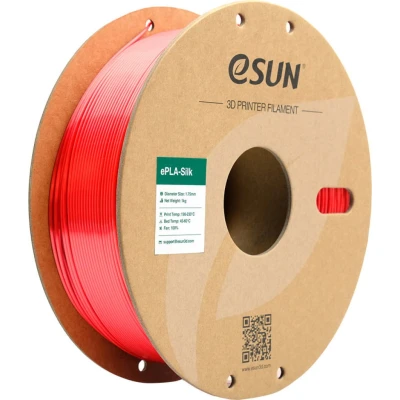 Afbeelding van eSUN 3D printer Filament ePLA Silk 1,75mm Rood 1kg