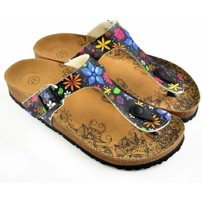 Afbeelding van GOBY Bloemetjes Sandalen Slippers Handmade