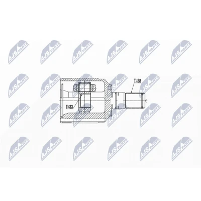 Afbeelding van Homokineet reparatie set, aandrijfas NTY NPW HY 538