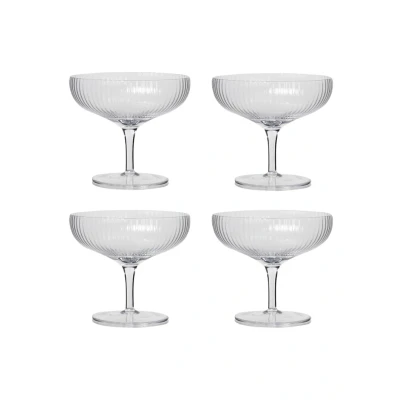 Afbeelding van Serax Inku champagneglas set van 4 Transparant