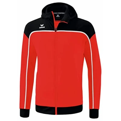 Afbeelding van erima CHANGE by trainingsjack met capuchon rood/zwart/wit