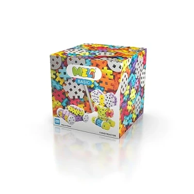 Afbeelding van Meli 67223 Basic Constructor Creatief speelgoed, kleurrijk, 200 stuks