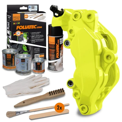 Afbeelding van Foliatec Remklauwlakset NEON geel 4 Componenten