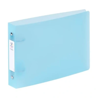 Afbeelding van Viquel Bristol indexmap met identificatielabels 2 ringen A5 formaat (25 x 16,5 cm) Blauw