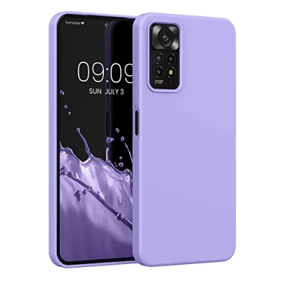 Afbeelding van kwmobile telefoonhoesje geschikt voor Xiaomi Redmi Note 11 Pro / (5G) 12 (4G) Hoesje met siliconen coating Smartphone case in lavendel