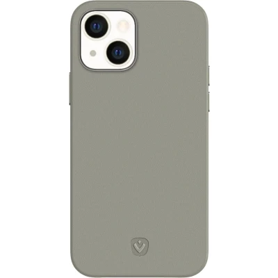 Afbeelding van Apple iPhone 13 Mini Hoesje Echt leder Valenta Hardcase/Backcover Grijs Telefoonhoesje